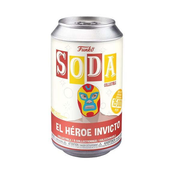 Funko POP! Soda Marvel Luchadores El Heroe Invicto (Iron Man) Figure in a Can - Picture 1 of 4